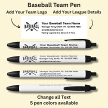 Baseball League Team - Voeg je eigen gegevens en L
