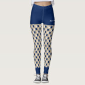 Baseball-Leggings team met Fake Blue Shorts Leggings (Voorkant)