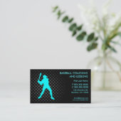 Baseball-lessen in combinatie met aangepast visite visitekaartje (Staand voorkant)