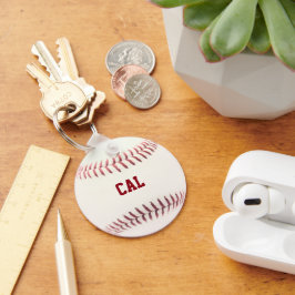 Baseball Let op een persoonlijk tintje Sleutelhang Sleutelhanger
