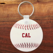 Baseball Let op een persoonlijk tintje Sleutelhang Sleutelhanger (Voorkant)