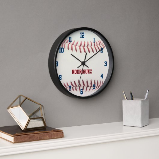Baseball Let op een speciale wandklok (Kantoor)