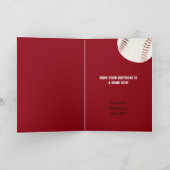 Baseball Let op Jouw naam toevoegen en Jaar van de Kaart (Binnen)