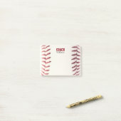 Baseball Let op maat voor coach Post-it notities Post-it® Notes (Op bureau)
