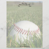 Baseball letterhead persoonlijk briefhoofd (Voorkant)
