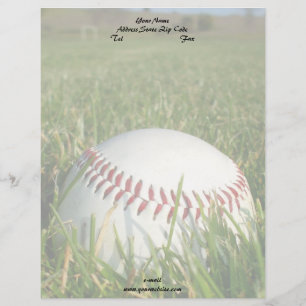 Baseball letterhead persoonlijk briefhoofd