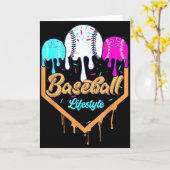 Baseball Levensstijl 101 Kleding Jeugd Drip Honkba Kaart (Gele Bloem)