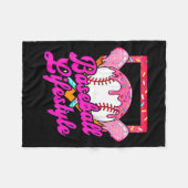 Baseball Life Lifestyle Home Plate Ice Cream Drip Fleece Deken (Voorkant (Horizontaal))