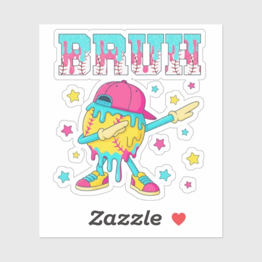 Baseball Life Style 101 Apparel Youth Drip Basebal Sticker (Vel)