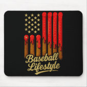 Baseball Lifestyle 101 Apparel Youth Baseball Drip Muismat (Voorkant)