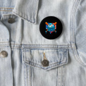 Baseball Lifestyle 101 Apparel Youth Baseball Drip Ronde Button 5,7 Cm (In situ)