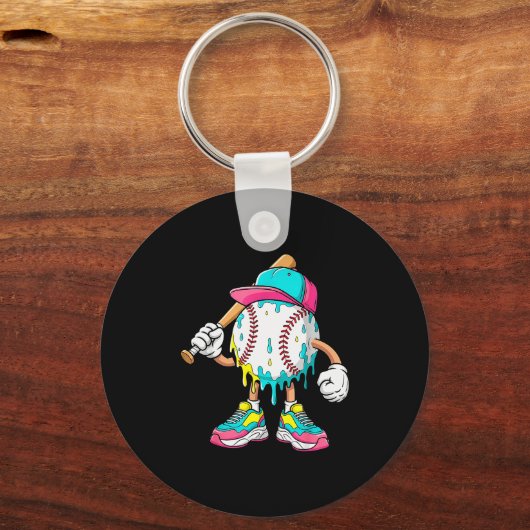 Baseball Lifestyle 101 Apparel Youth Baseball Drip Sleutelhanger (Voorkant)