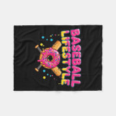 Baseball Lifestyle 101 Apparel Youth Drip Baseball Fleece Deken (Voorkant (Horizontaal))