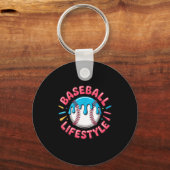Baseball Lifestyle 101 Apparel Youth Drip Baseball Sleutelhanger (Voorkant)