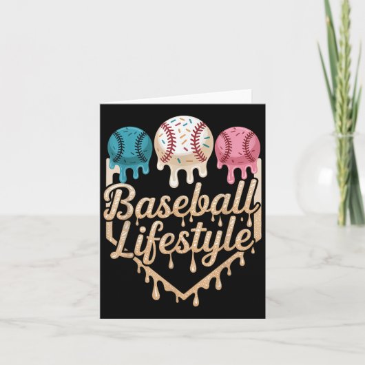 Baseball Lifestyle 101 Kleding Jeugd Baseball Drip Kaart (Voorkant)