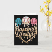 Baseball Lifestyle 101 Kleding Jeugd Baseball Drip Kaart (Gele Bloem)