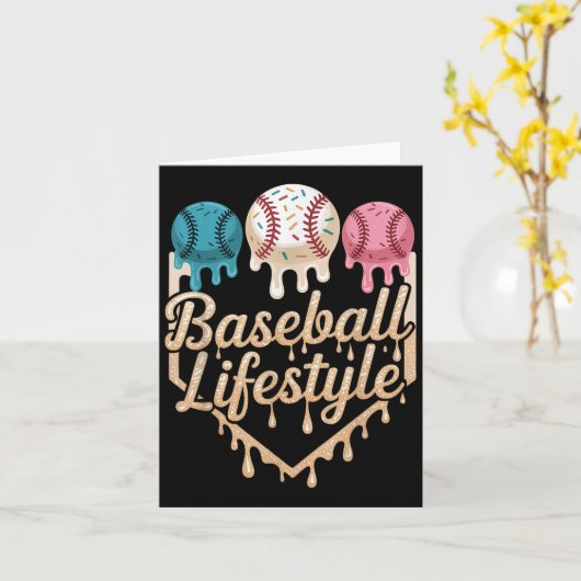 Baseball Lifestyle 101 Kleding Jeugd Baseball Drip Kaart (Gele Bloem)