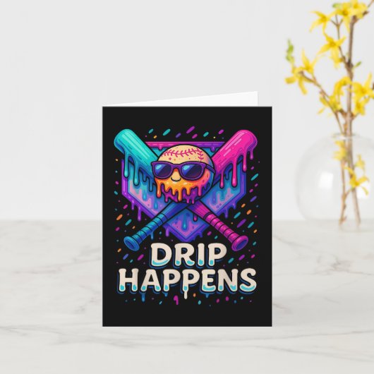 Baseball Lifestyle 101 Kleding Jeugd Baseball Drip Kaart (Gele Bloem)