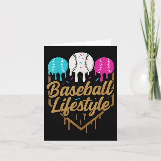 Baseball Lifestyle 101 Kleding Jeugd Baseball Drip Kaart (Voorkant)