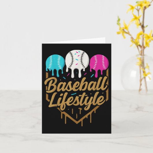 Baseball Lifestyle 101 Kleding Jeugd Baseball Drip Kaart (Gele Bloem)