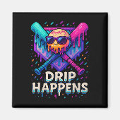 Baseball Lifestyle 101 Kleding Jeugd Baseball Drip Magneet (Voorkant)