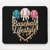 Baseball Lifestyle 101 Kleding Jeugd Baseball Drip Muismat (Voorkant)