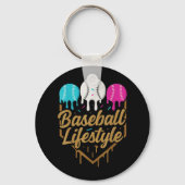 Baseball Lifestyle 101 Kleding Jeugd Baseball Drip Sleutelhanger (Voorkant)