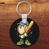 Baseball Lifestyle 101 Kleding Jeugd Baseball Drip Sleutelhanger (Voorkant)