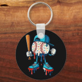 Baseball Lifestyle 101 Kleding Jeugd Baseball Drip Sleutelhanger (Voorkant)