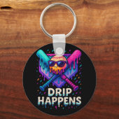 Baseball Lifestyle 101 Kleding Jeugd Baseball Drip Sleutelhanger (Voorkant)