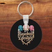 Baseball Lifestyle 101 Kleding Jeugd Baseball Drip Sleutelhanger (Voorkant)