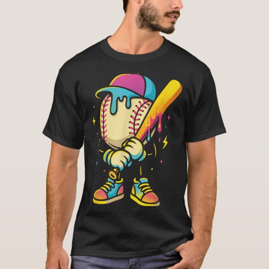 Baseball Lifestyle 101 Kleding Jeugd Baseball Drip T-shirt (Voorkant)