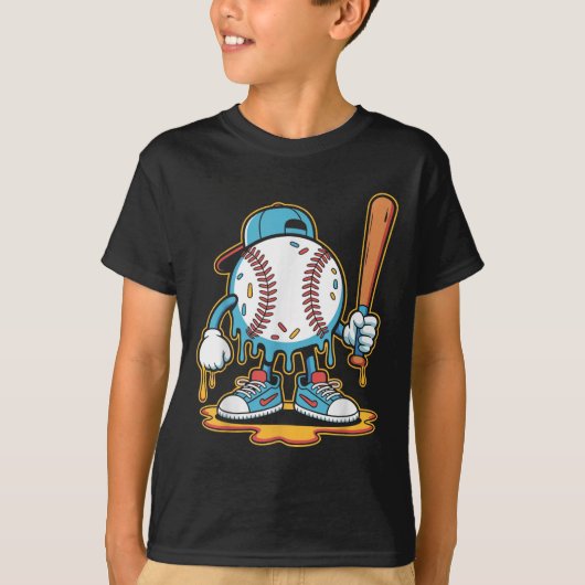 Baseball Lifestyle 101 T-shirt Jeugd Baseball Drip (Voorkant)