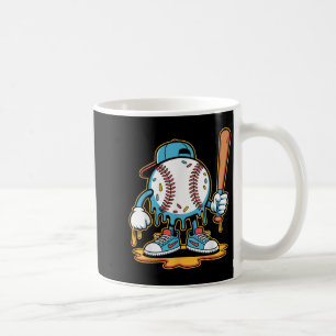 Baseball Lifestyle 101 T-shirt Jeugd Baseball Drip Koffiemok