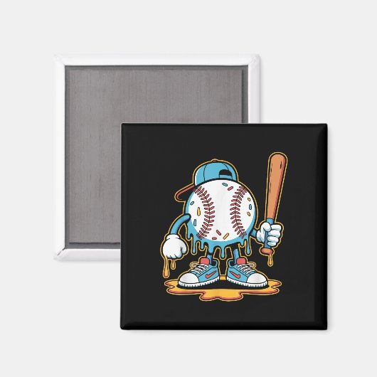 Baseball Lifestyle 101 T-shirt Jeugd Baseball Drip Magneet (Voorkant / Achterkant)