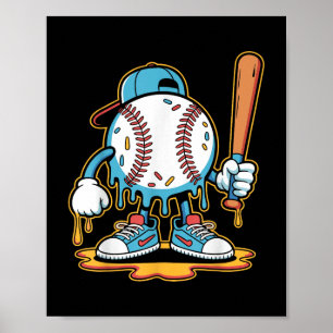 Baseball Lifestyle 101 T-shirt Jeugd Baseball Drip Poster