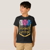 Baseball Lifestyle Ball Sprinkles Drip Boys Kids M T-shirt (Voorkant volledig)