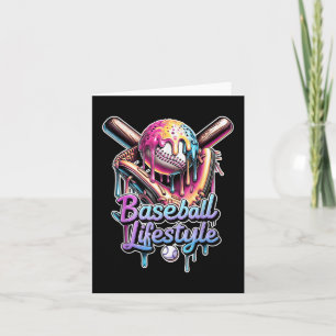 Baseball Lifestyle Ice Cream Drip Mannen Boys Kind Kaart