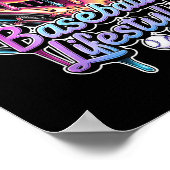 Baseball Lifestyle Ice Cream Drip Mannen Boys Kind Poster (Hoek)