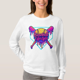 Baseball Lifestyle Kleding Jeugd Baseball Drip Ice T-shirt