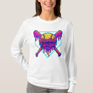 Baseball Lifestyle Kleding Jeugd Baseball Drip Ice T-shirt