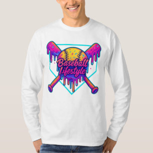 Baseball Lifestyle Kleding Jeugd Baseball Drip Ice T-shirt