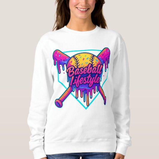 Baseball Lifestyle Kleding Jeugd Baseball Drip Ice Trui (Voorkant)