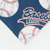 Baseball liga fleece deken (Hoek)