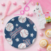 Baseball liga papieren bordje (Feest)