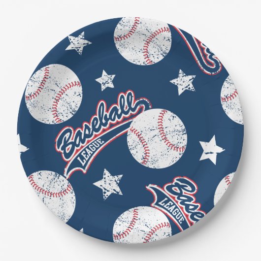 Baseball liga papieren bordje (Voorkant)