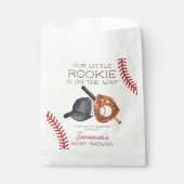 Baseball Little Rookie Home Run Baby shower Bedankzakje (Voorkant)