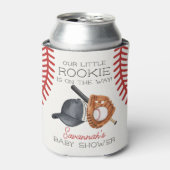 Baseball Little Rookie Home Run Baby shower Favori Blikjeskoeler (Blikje Voorkant)