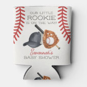 Baseball Little Rookie Home Run Baby shower Favori Blikjeskoeler (Voorkant)