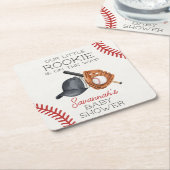 Baseball Little Rookie Home Run Baby shower Kartonnen Onderzetters (Schuin)